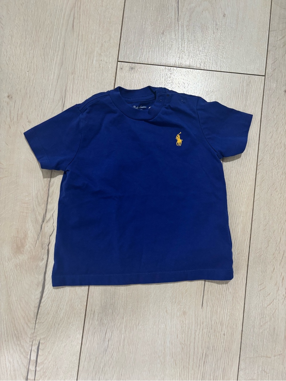 Ralph Lauren Royal Blue Tee with Yellow Pony Logo - Kids